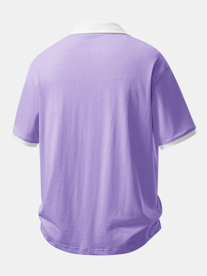 Relax Fit Contrast Cotton Polo