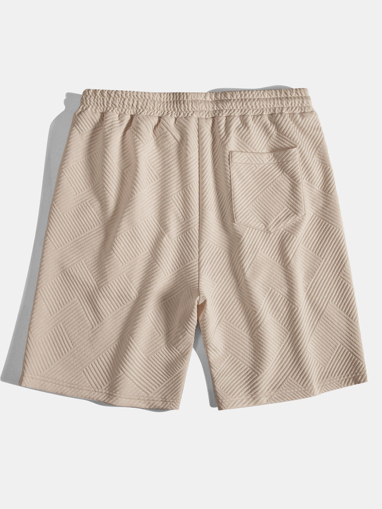 Striped Jacquard Drawstring Shorts