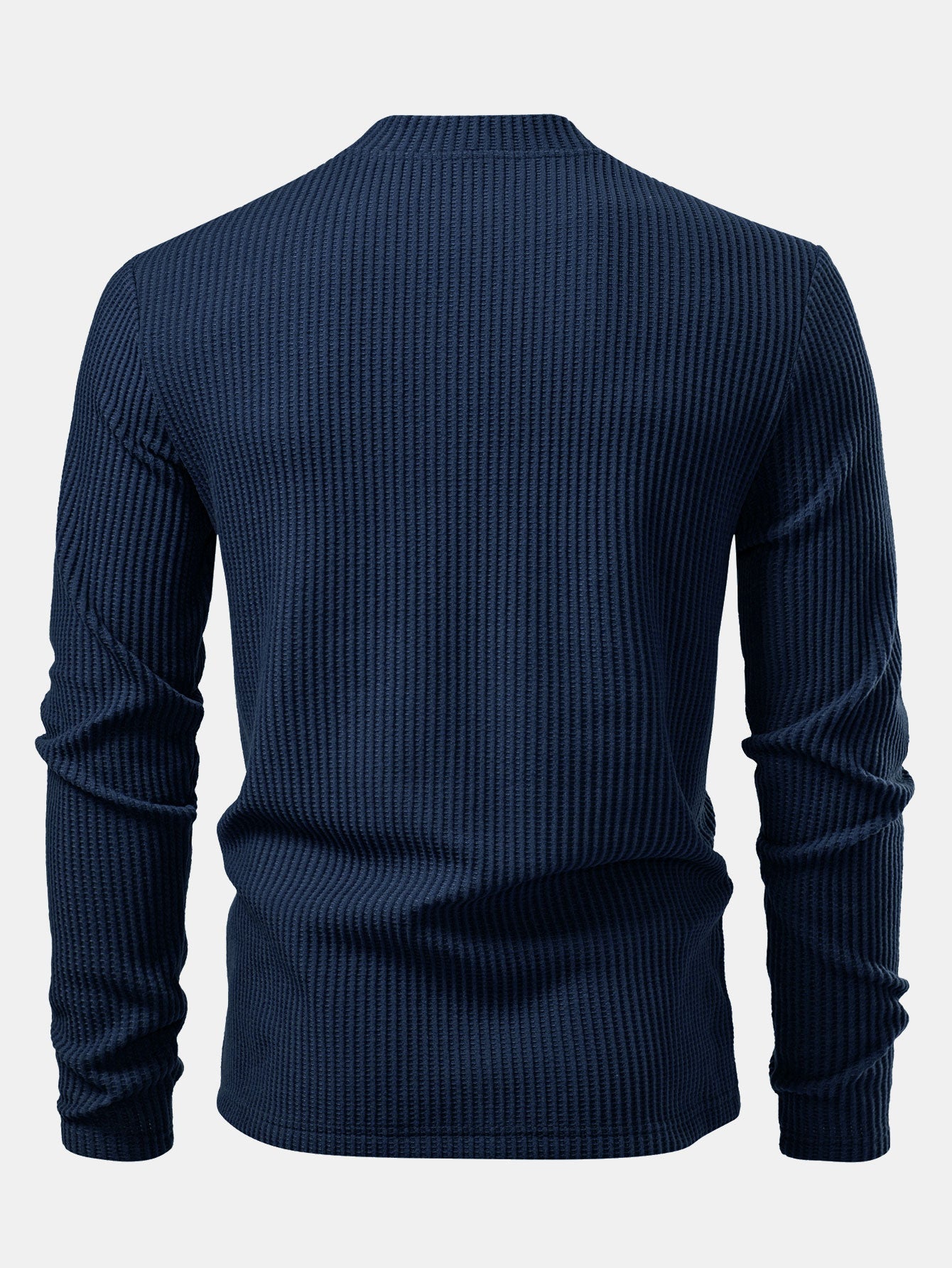 3 Pieces Long Sleeve Waffle Mock Neck T-Shirt