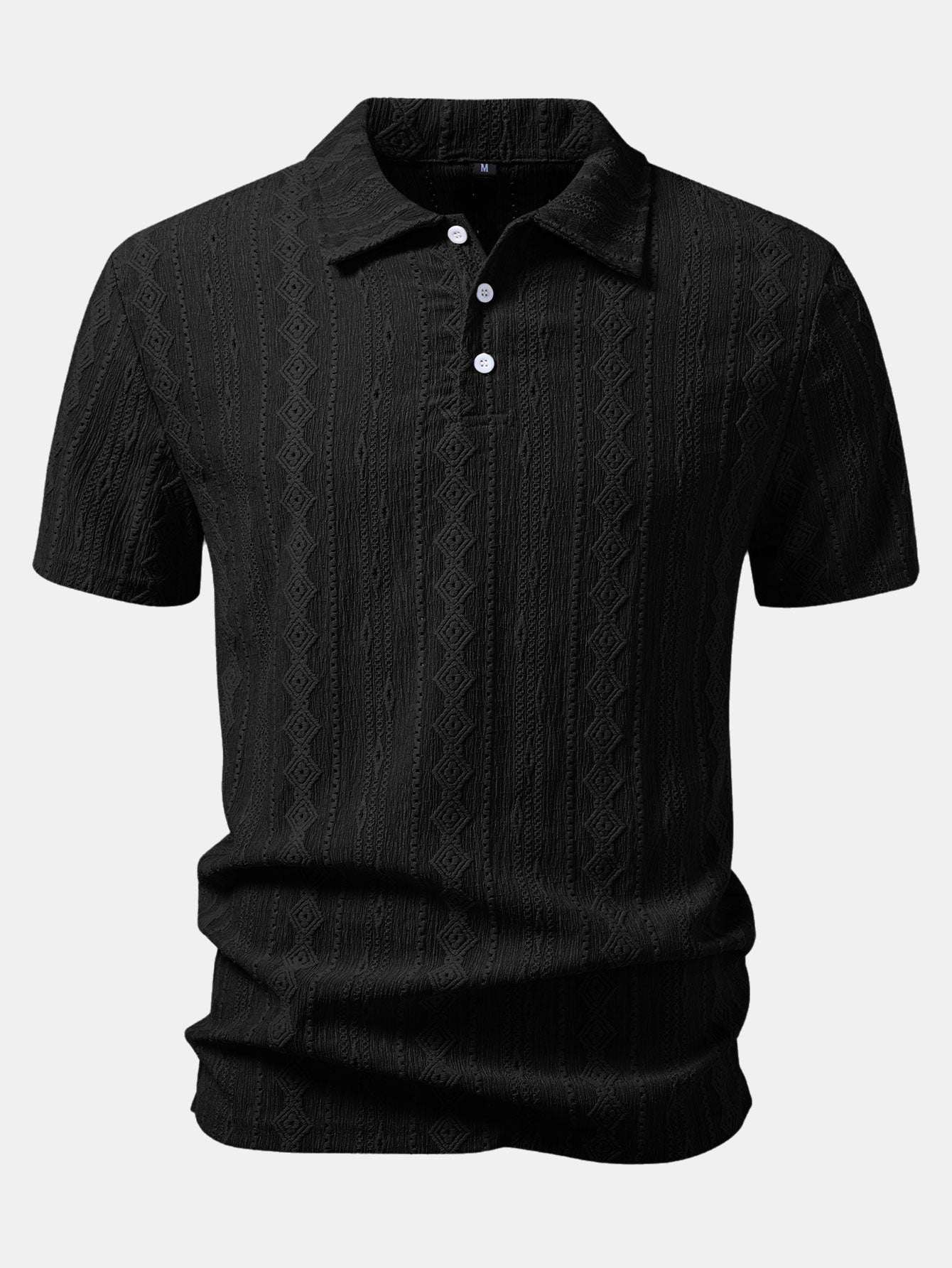 Geometric Jacquard Polo