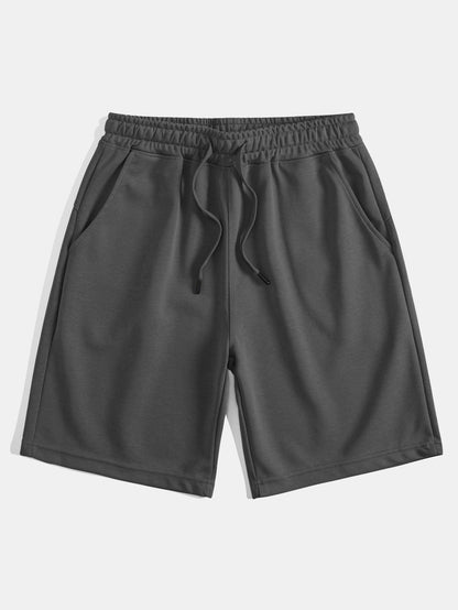 Mid Length Drawstring Shorts
