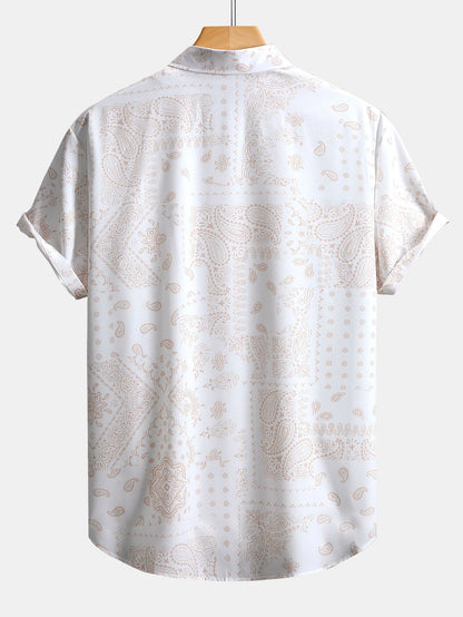 Paisley Print Button Up Shirt