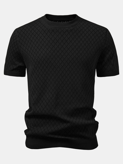 Diamond Open Knit T-Shirt