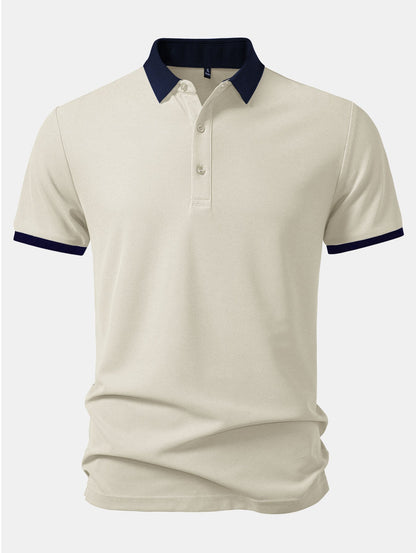Contrast Collar Polo