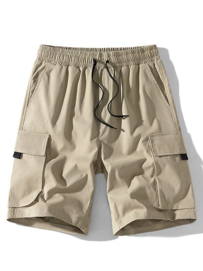 Drawstring Chino Cargo Shorts