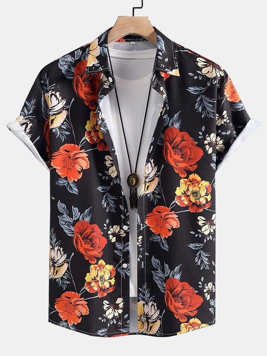 Floral Print Button Up Shirt