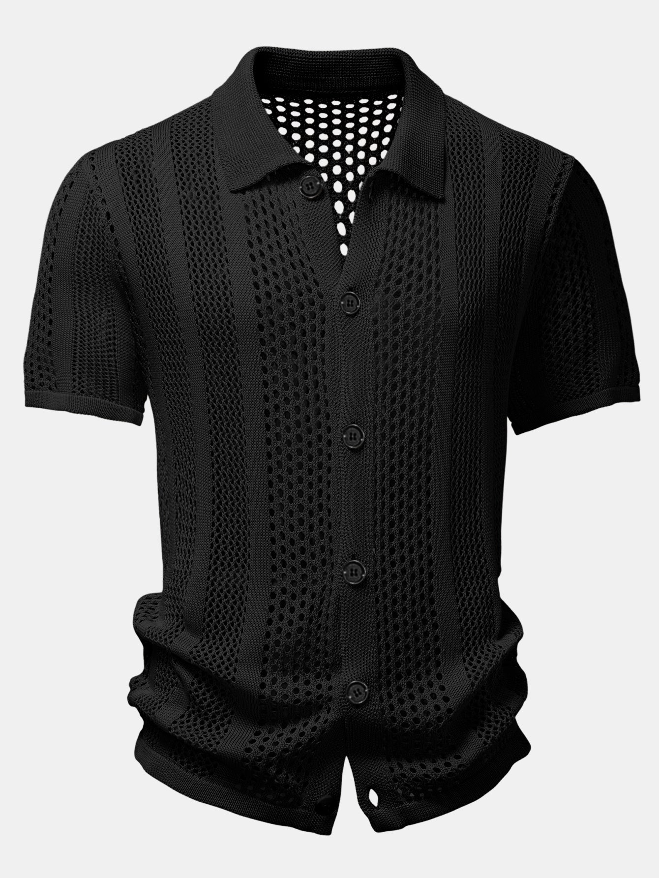 Crocheted Button Up Shirt