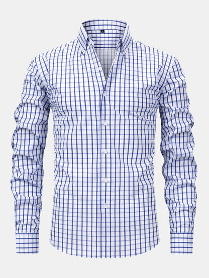 Long Sleeve Plaid Button Up Shirt