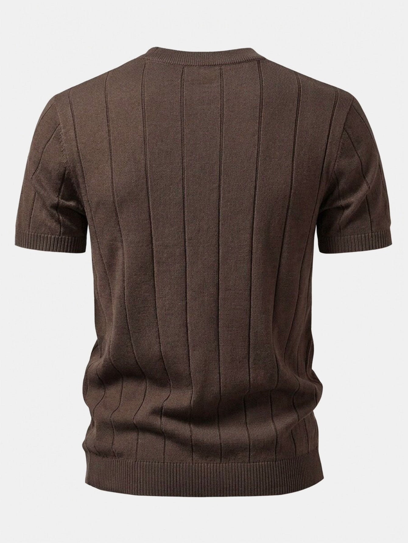 Ribbed Knit T-Shirt
