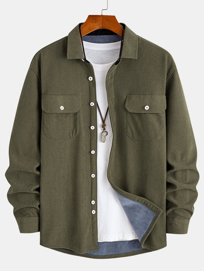 Plush Lined Corduroy Shirt