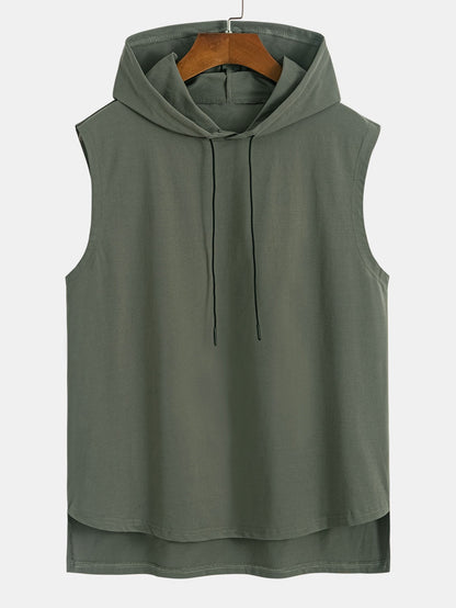 Sleeveless Hooded T-Shirt