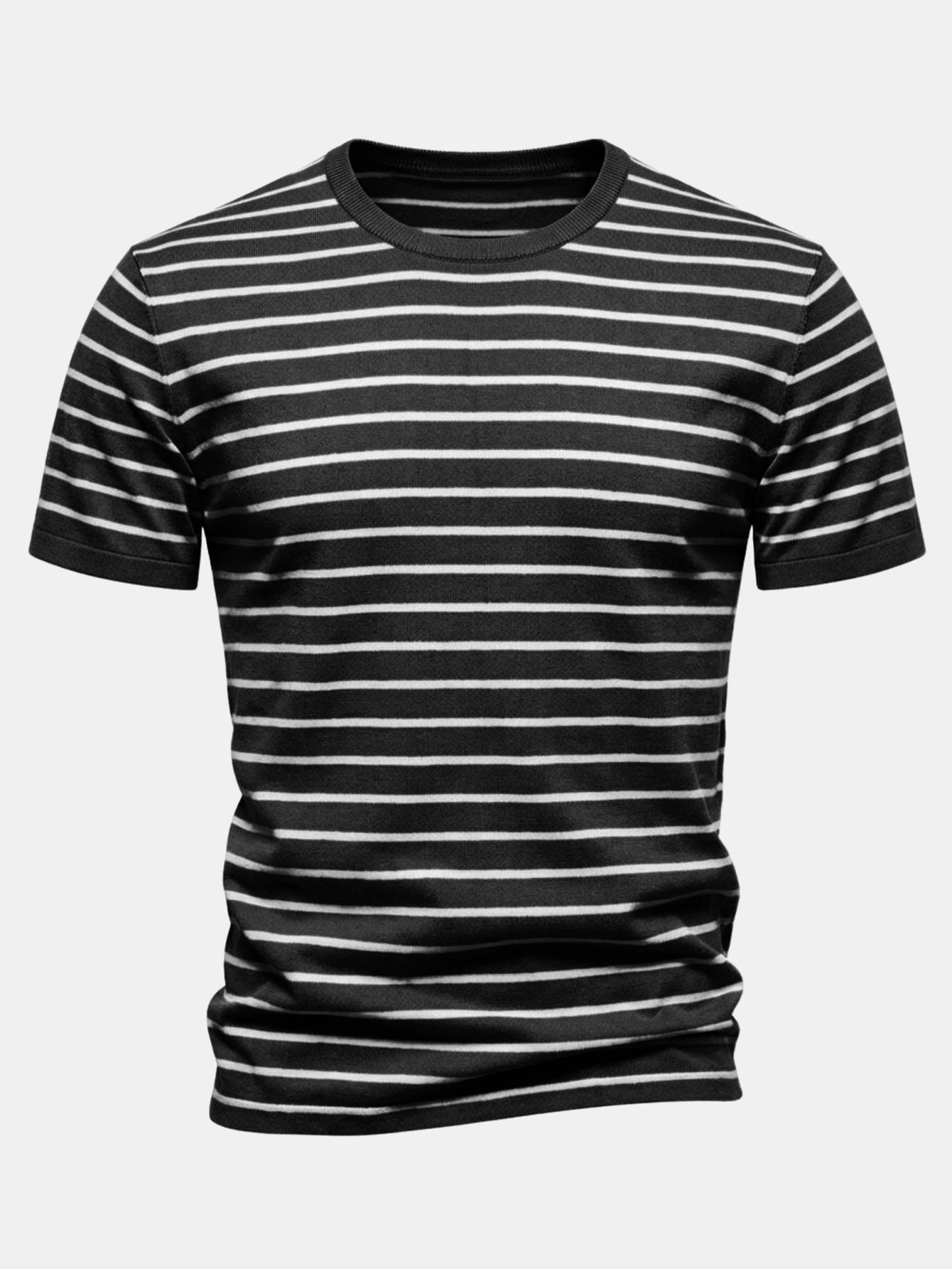 Stripe Knit T-Shirt