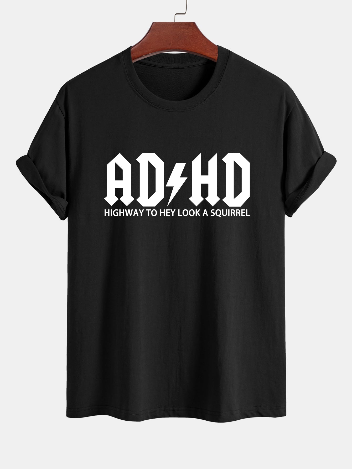 Regular Fit ADHD Print Cotton T-Shirt