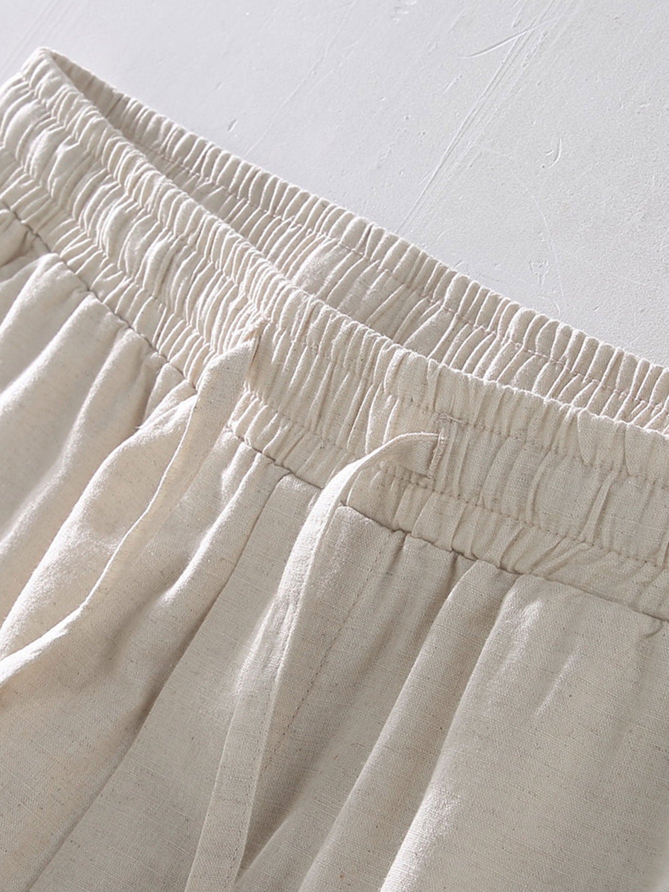 Linen Drawstring Shorts