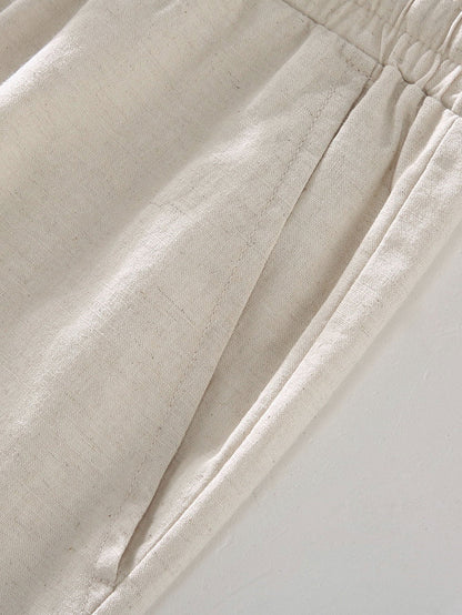 Linen Drawstring Shorts