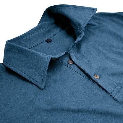 Contemporary Long Sleeve Polo With Modern Edge