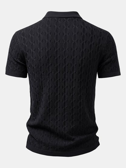 Twisted Jacquard Knit Shirt