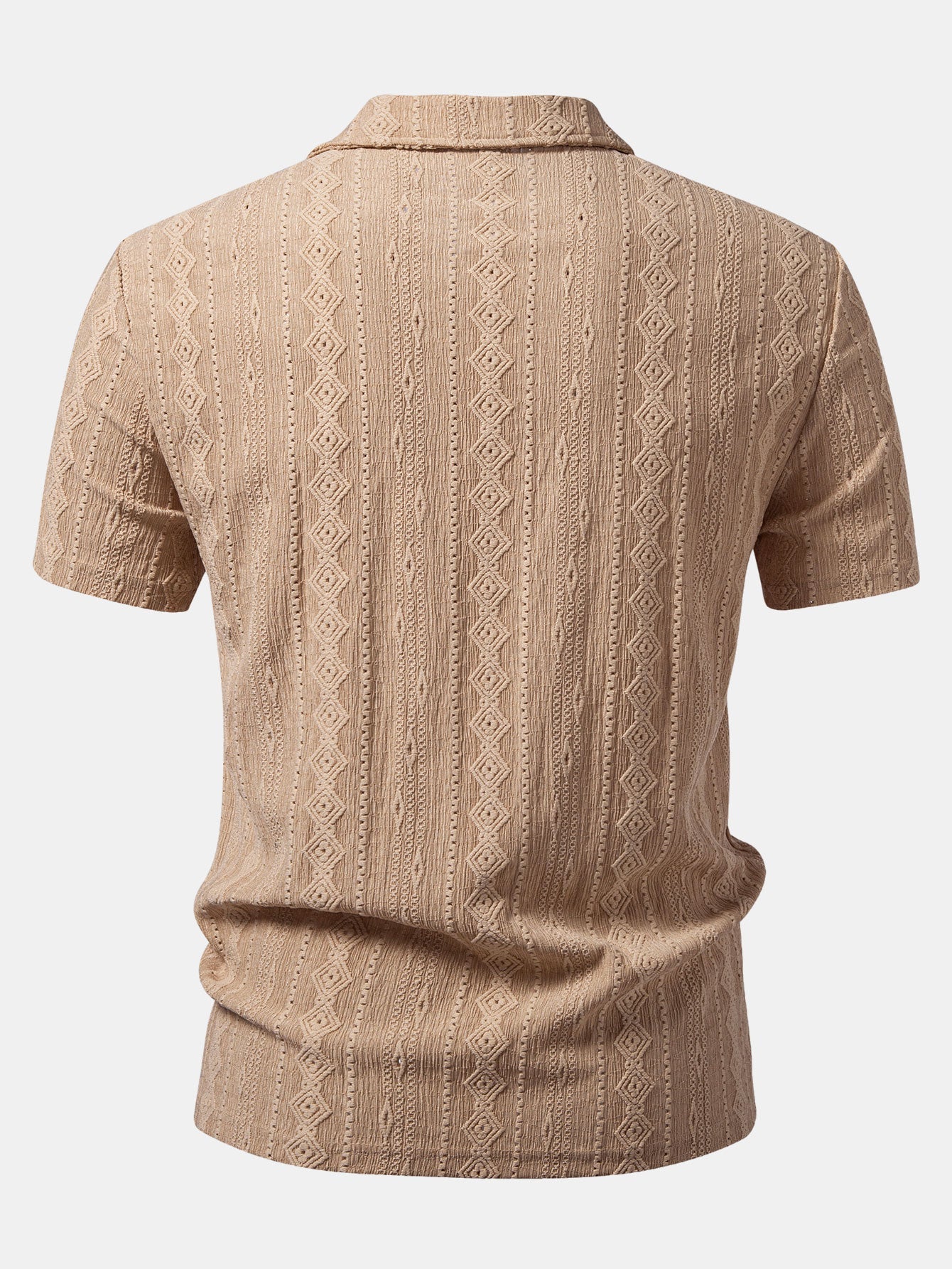 Geometric Jacquard Polo