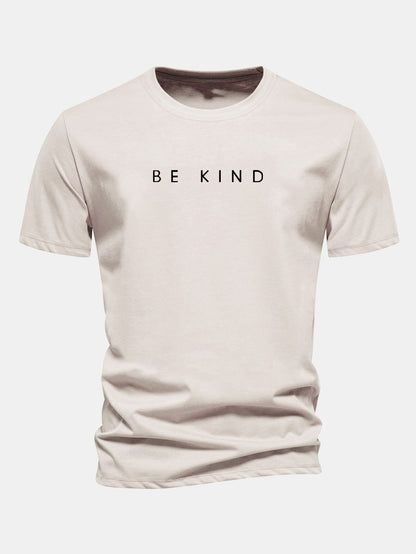 Regular Fit Be Kind Print Cotton T-Shirt