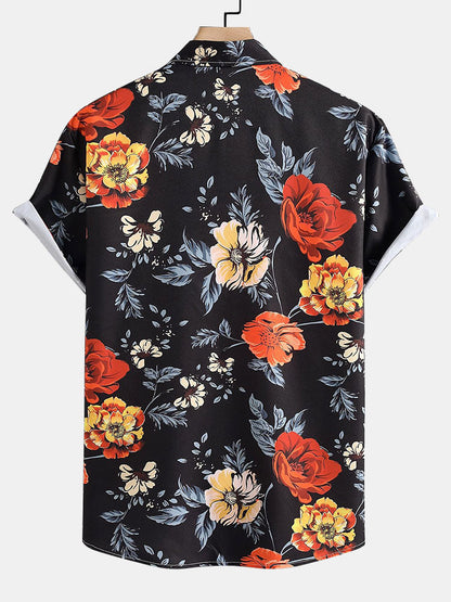 Floral Print Button Up Shirt
