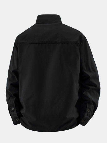 Long Sleeve Utility Shirt With Pockets