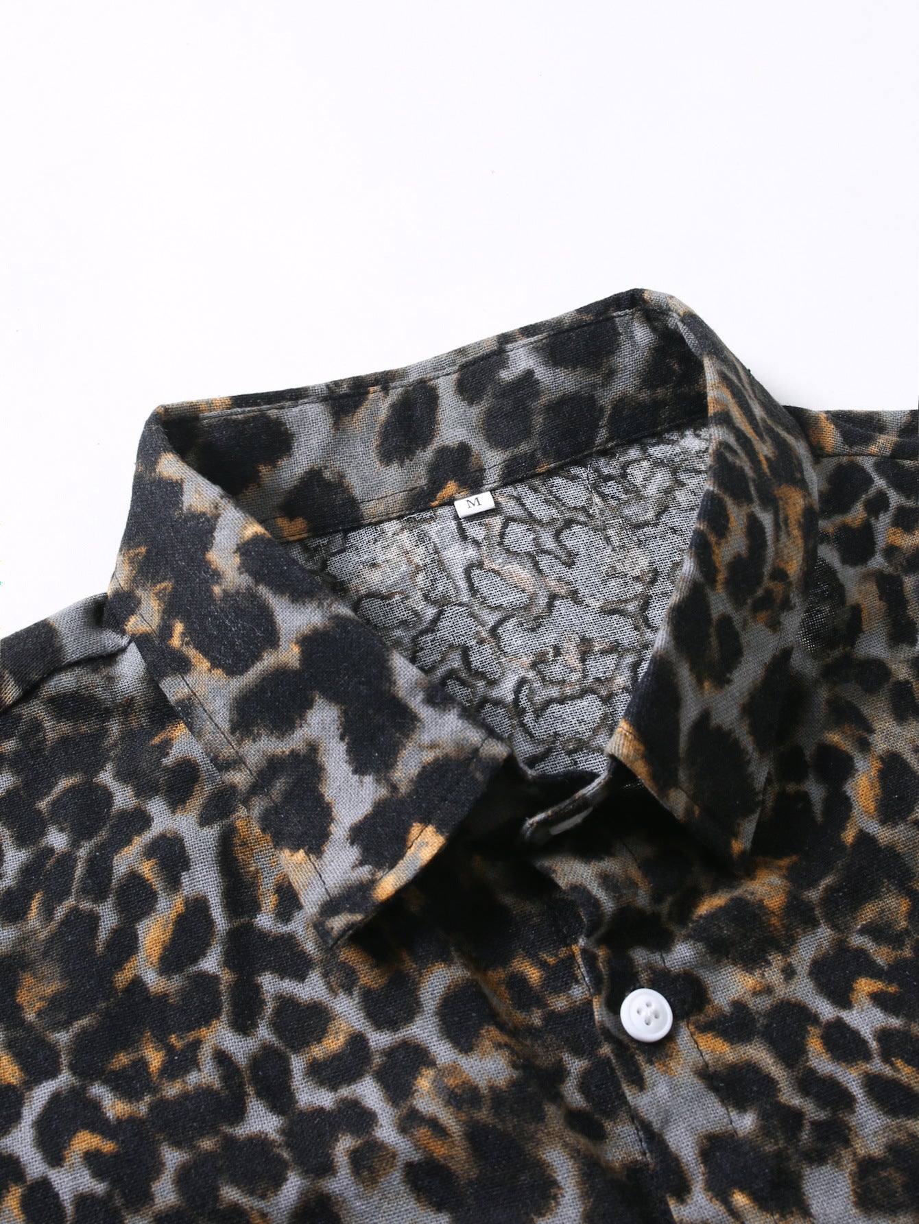 Leopard Print Button Up Shirt