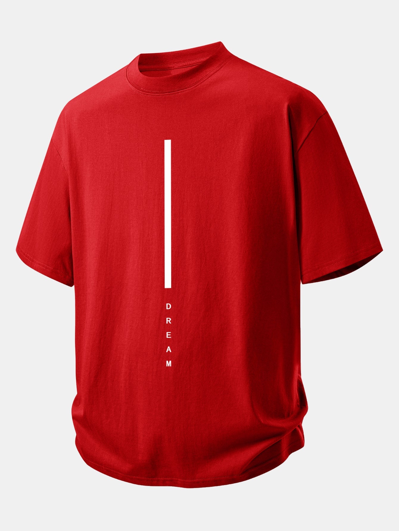Relax Fit Dream Stripe Print Cotton T-Shirt