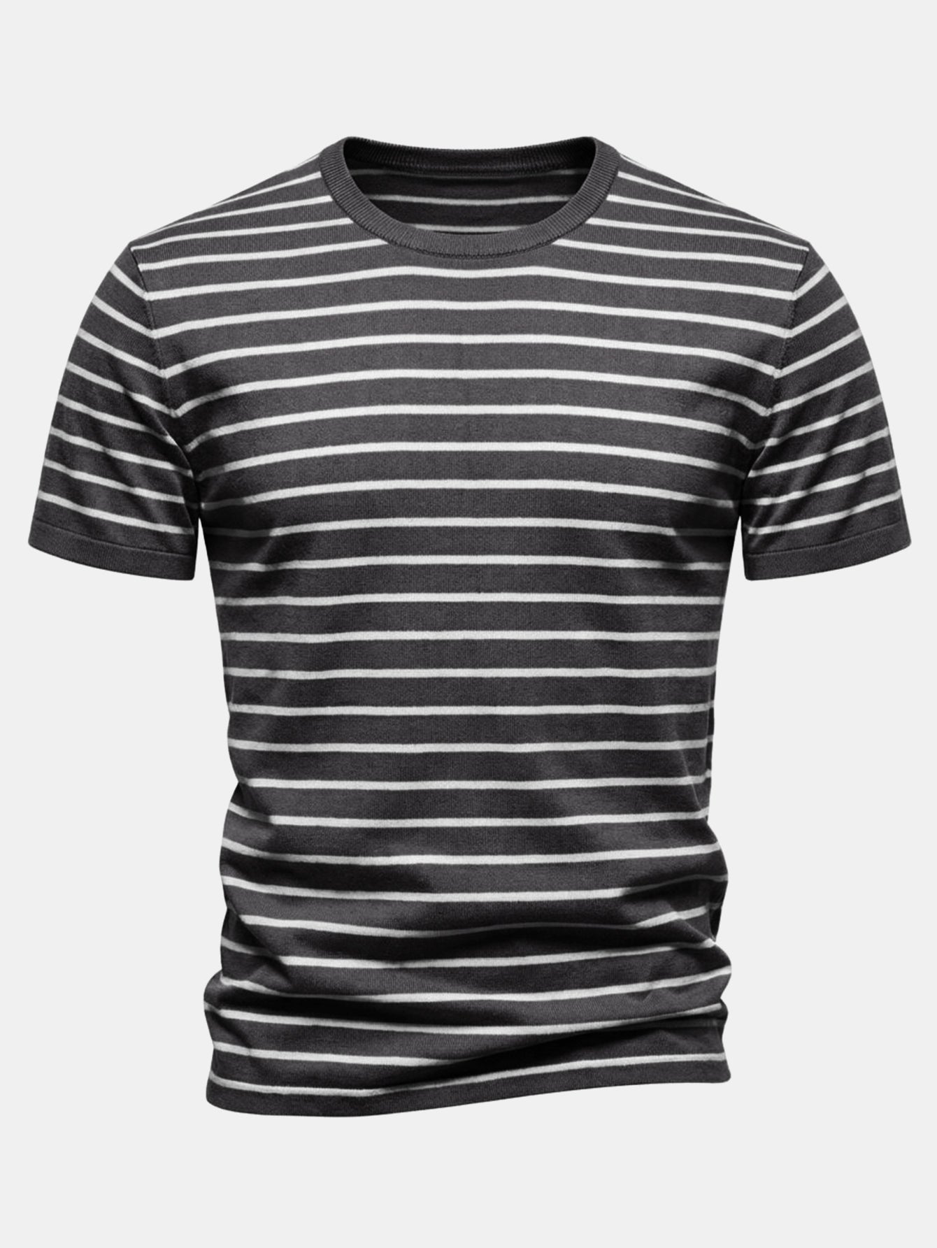 Stripe Knit T-Shirt