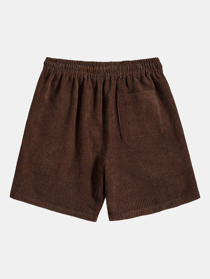 Corduroy Solid Shorts#we highly recommend choosing one size up#