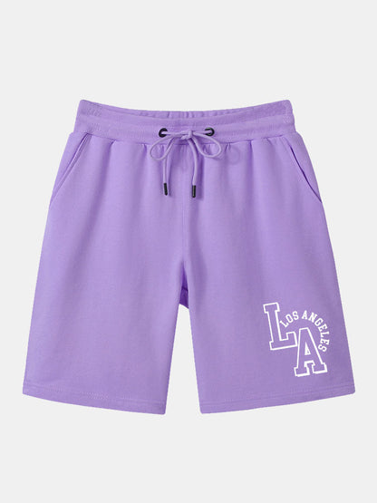 LA Print Mid Length Shorts