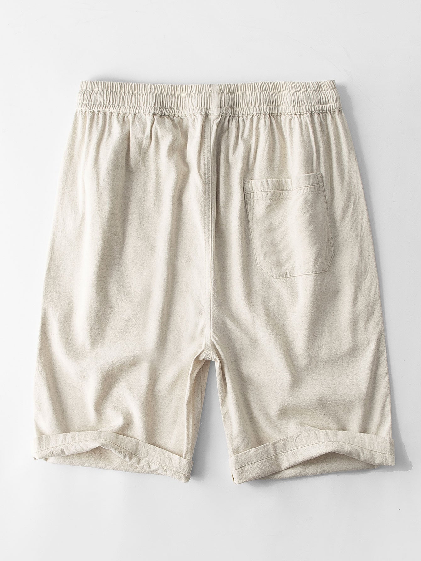 Linen And Cotton Blend 11" Shorts