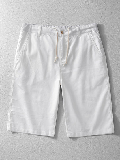 Linen Cotton Blend 11" Shorts