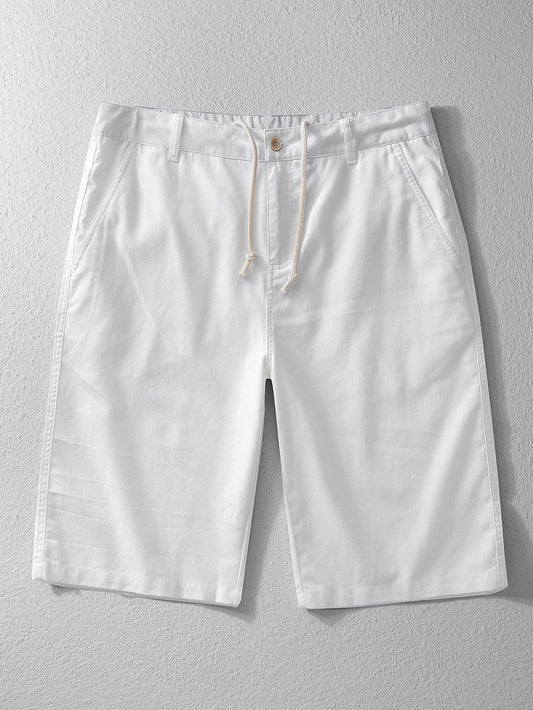 Linen Cotton Blend 11" Shorts