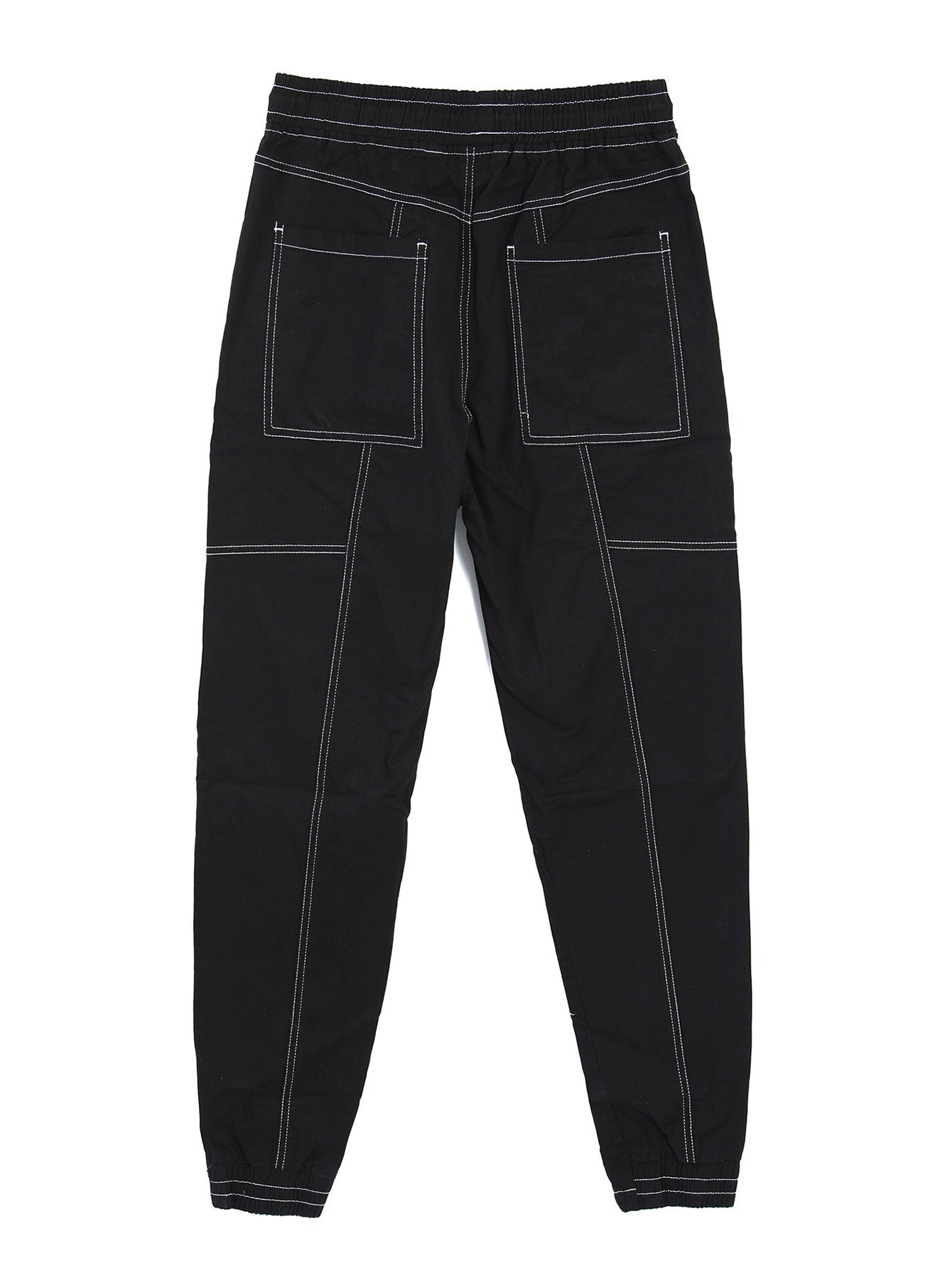 Contrast Stitching Chino Jogging Pants