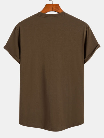 Tokyo Ukiyo-e Print Cotton Arc Hem T-Shirt