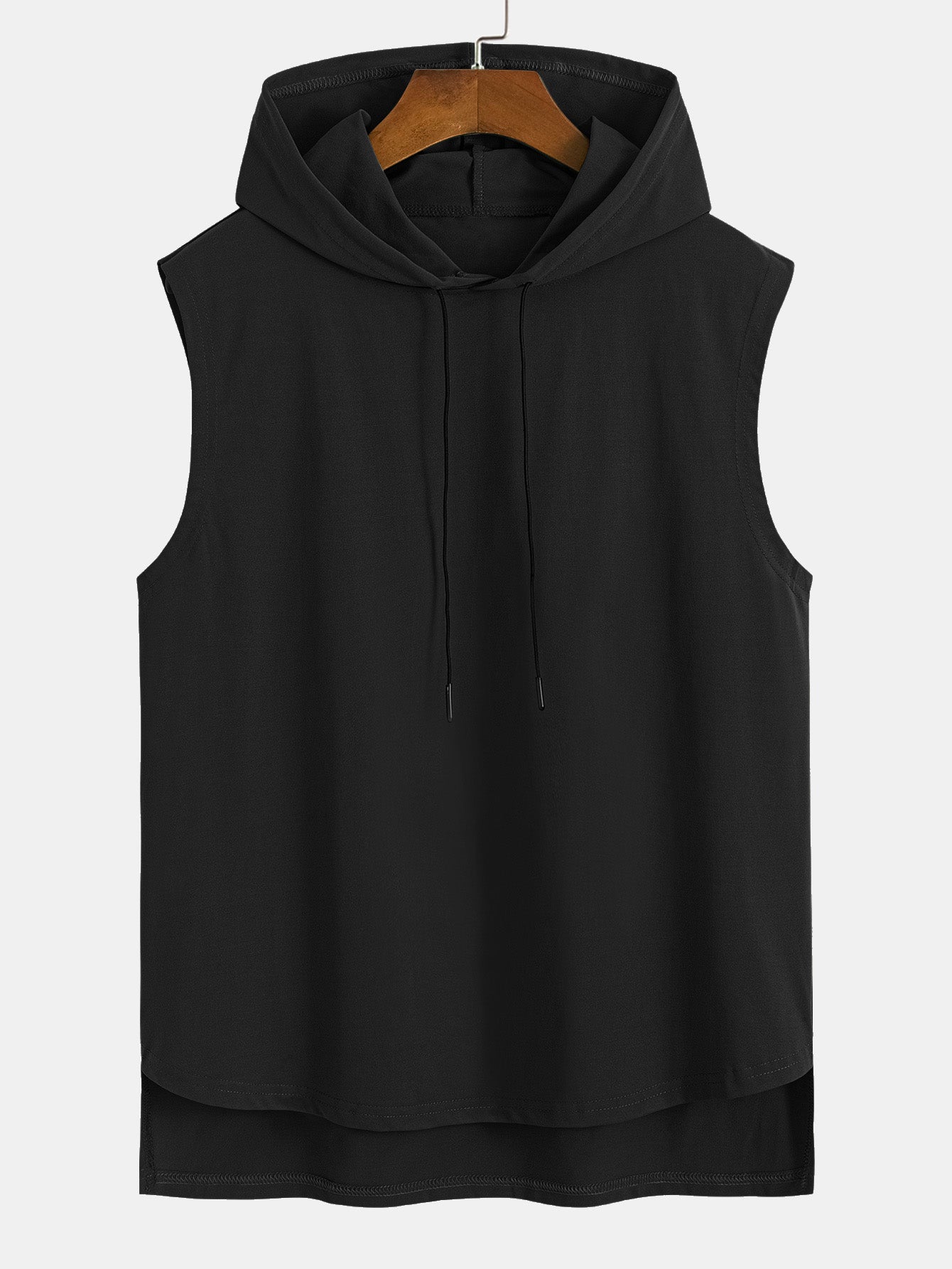 Sleeveless Hooded T-Shirt