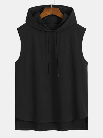 Sleeveless Hooded T-Shirt
