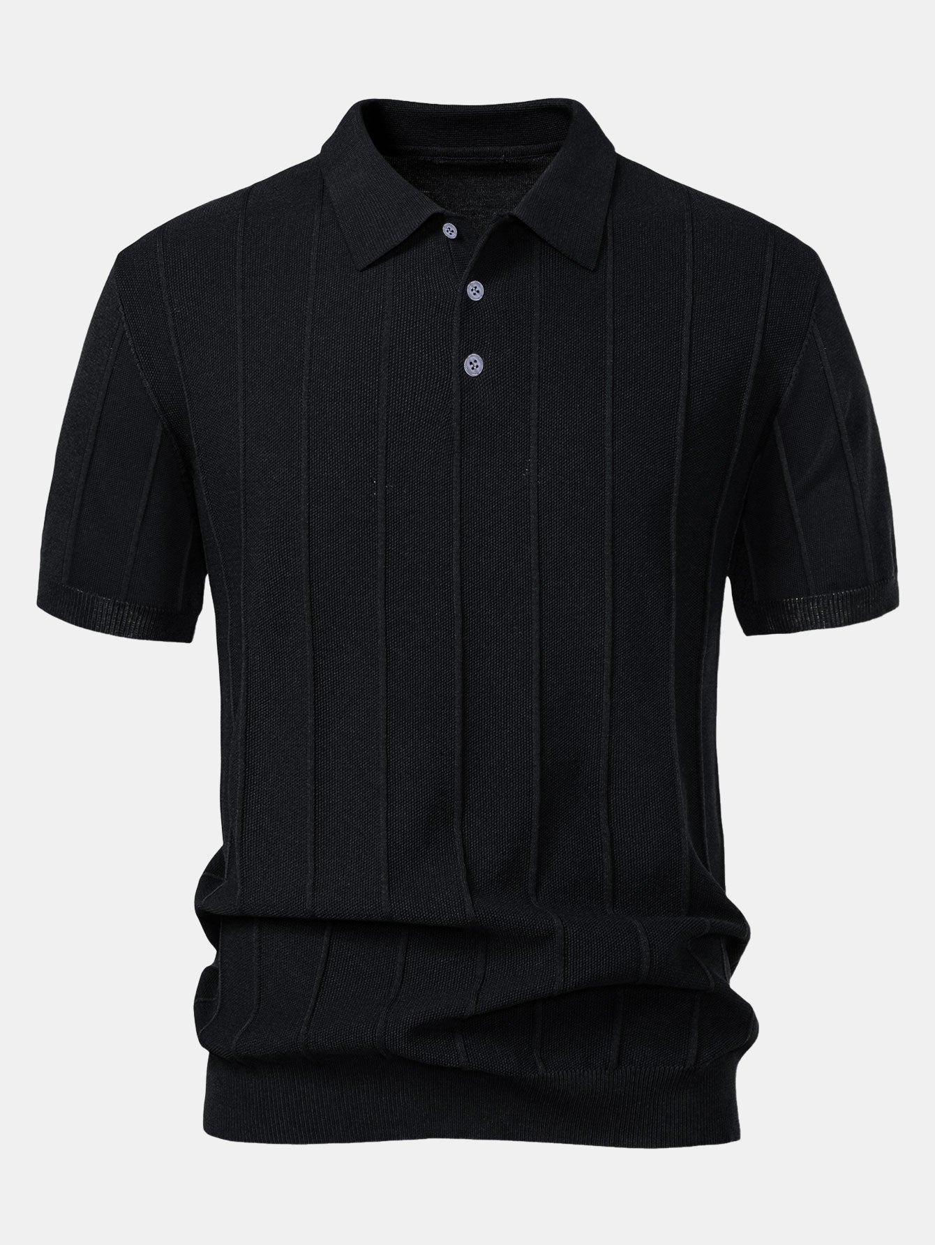 Stripe Jacquard Knit Polo