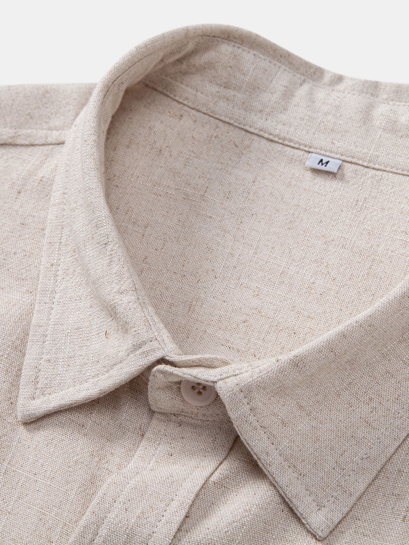 Linen Rayon Blend Pocket Utility Shirt
