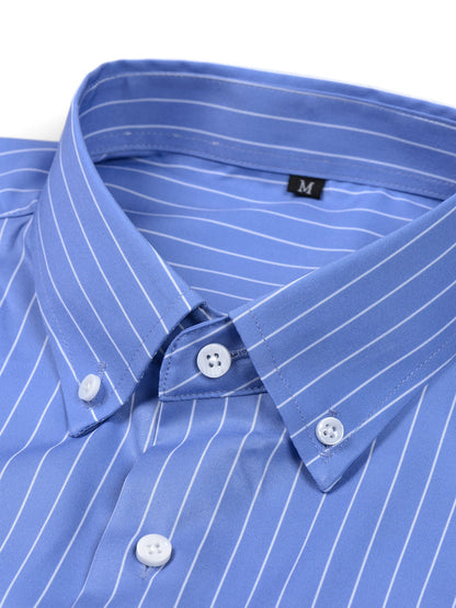 Long Sleeve Stripe Button Up Shirt