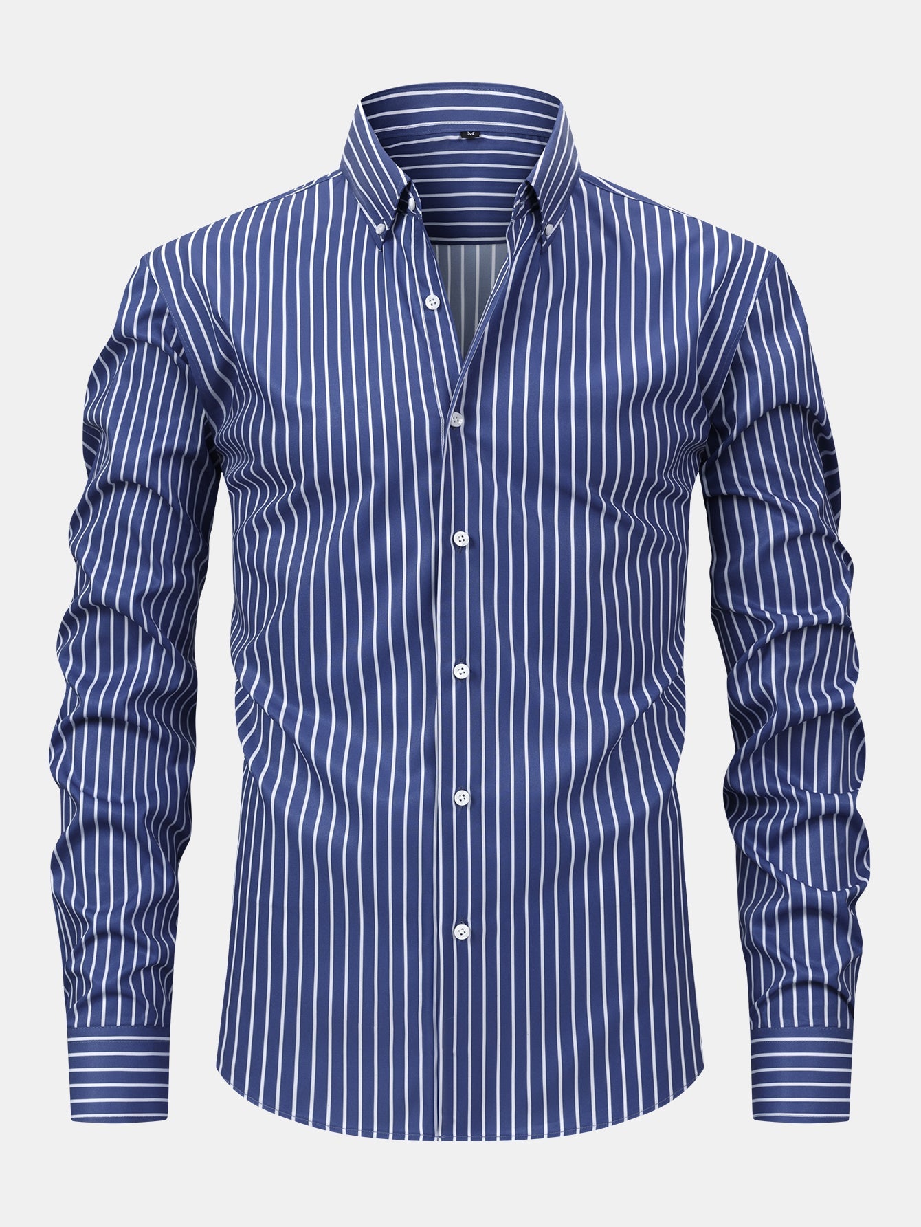 Long Sleeve Stripe Button Up Shirt