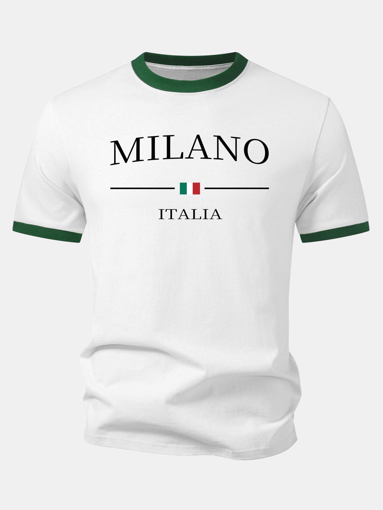 Milano Print Contrast Ringer T-Shirt