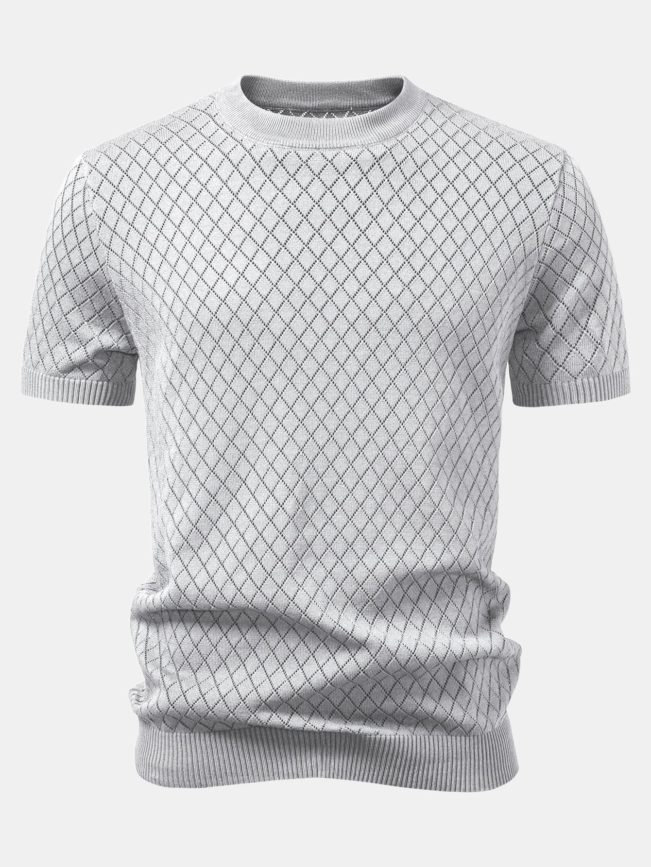 Diamond Open Knit T-Shirt