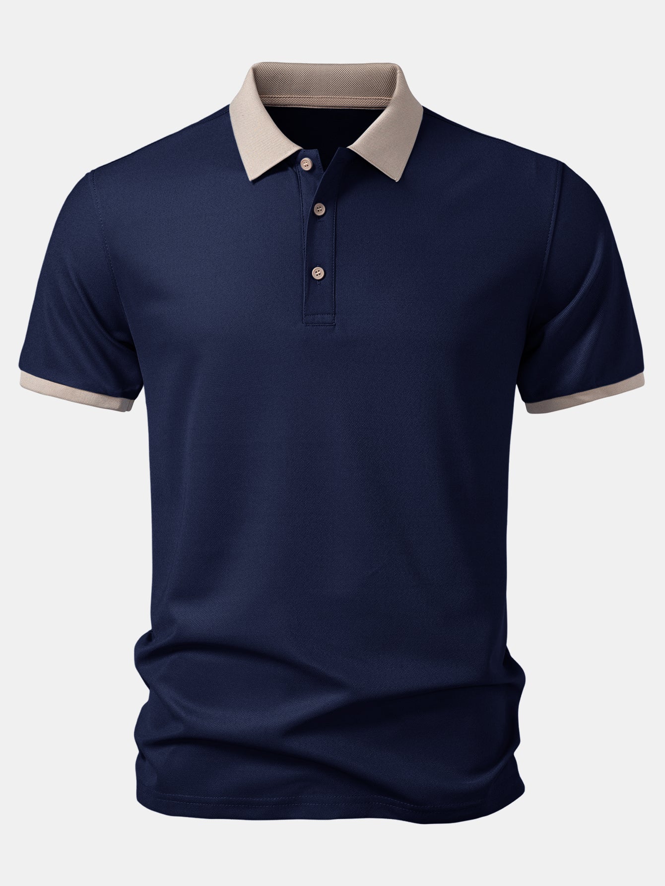 Contrast Collar Polo
