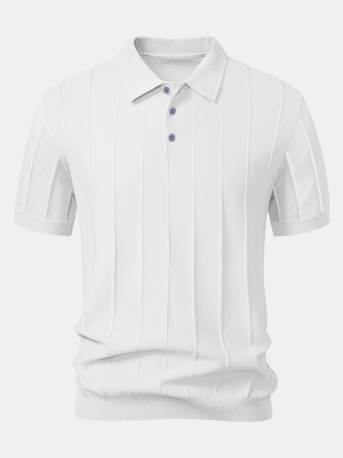 Stripe Jacquard Knit Polo