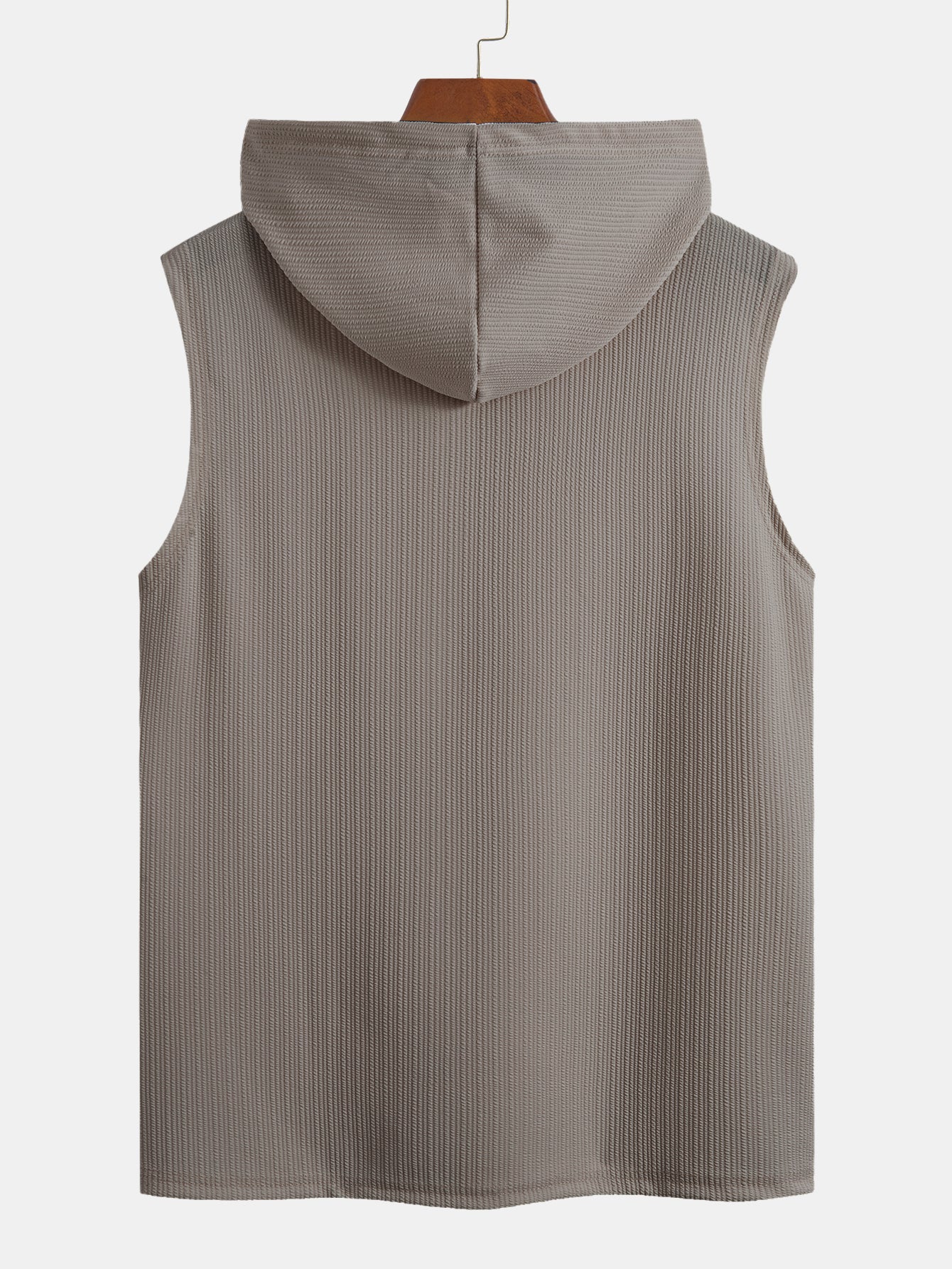 Ribbed Hooded Tank Top
