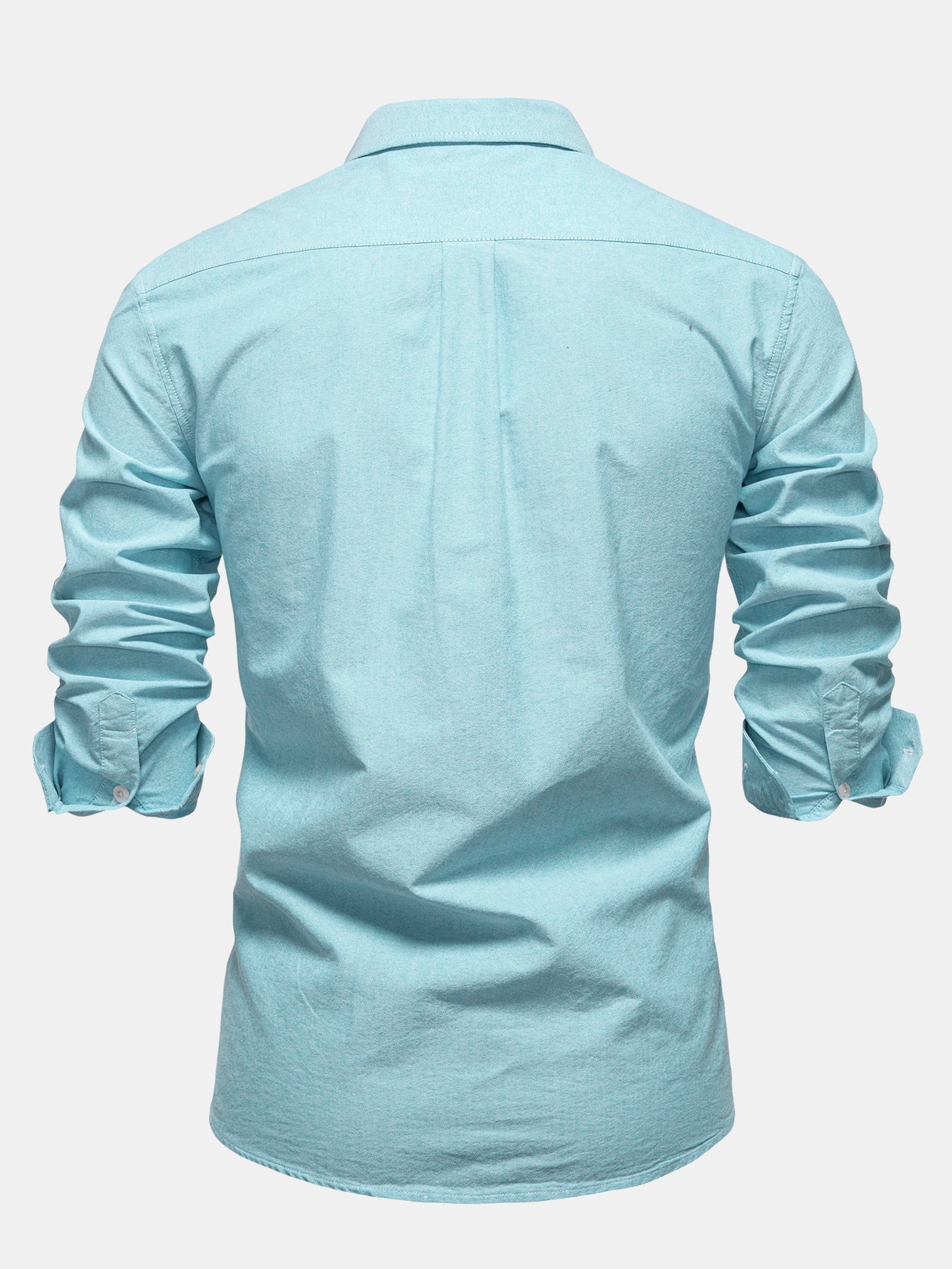 Cowboy Embroidery Cotton Oxford Button Up Shirt