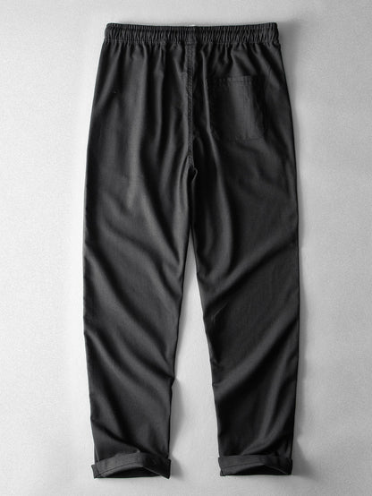 Straight Leg Linen Pants