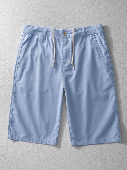 Linen Cotton Blend 11" Shorts