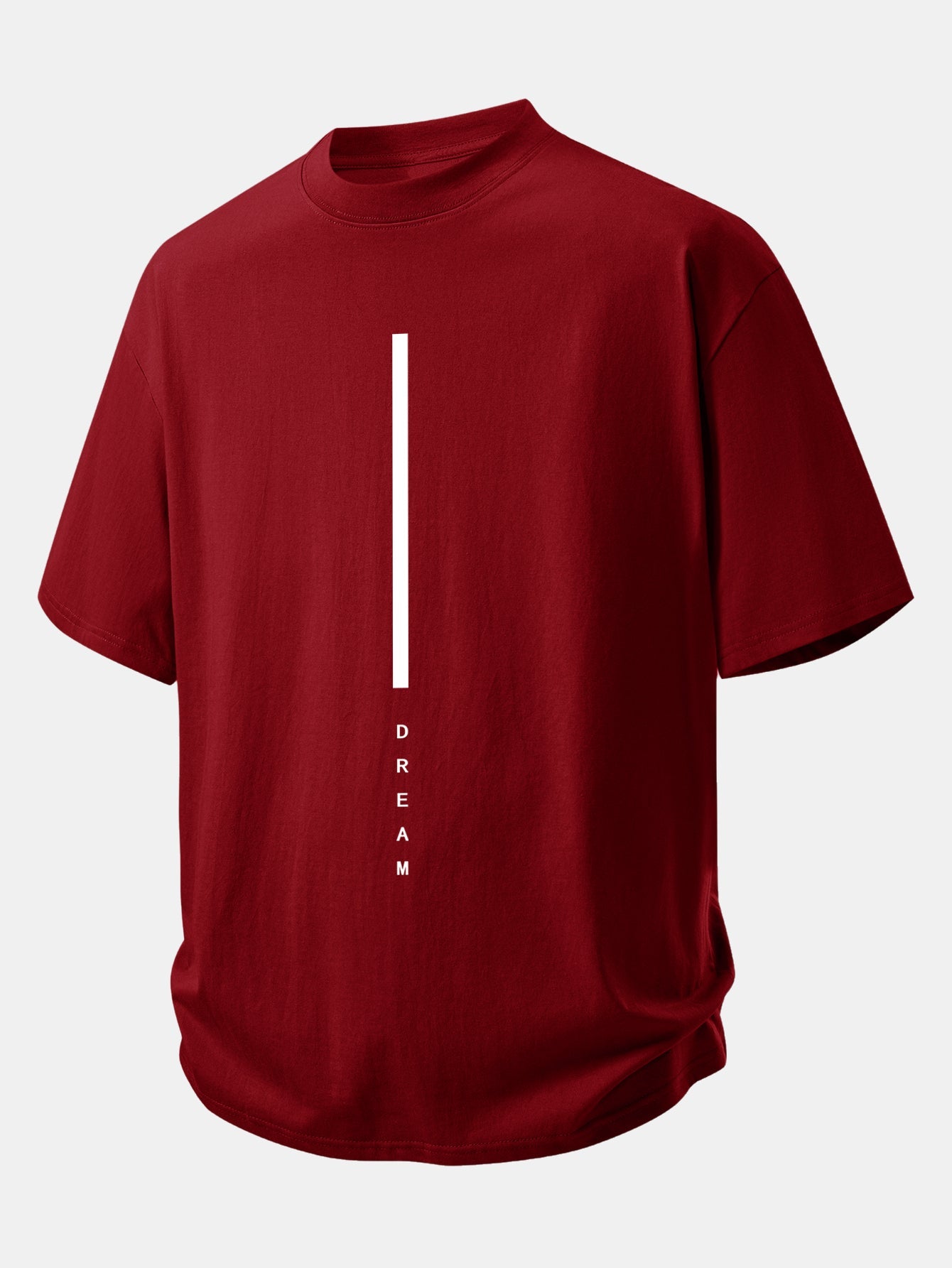Relax Fit Dream Stripe Print Cotton T-Shirt
